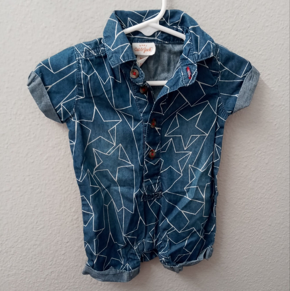 Cat & Jack Star Romper 0-3 Months
